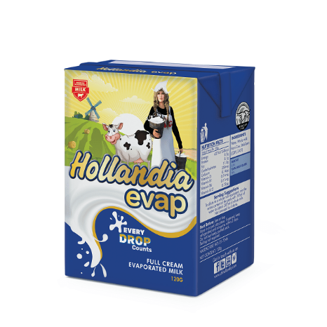 HOLLANDIA EVAP F/C MILK 120G/24