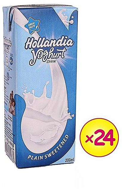 HOLLANDIA YOGHURT PLAIN 180ML/24